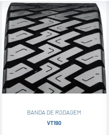 banda de rodagem rodoviário SARECAP VT190